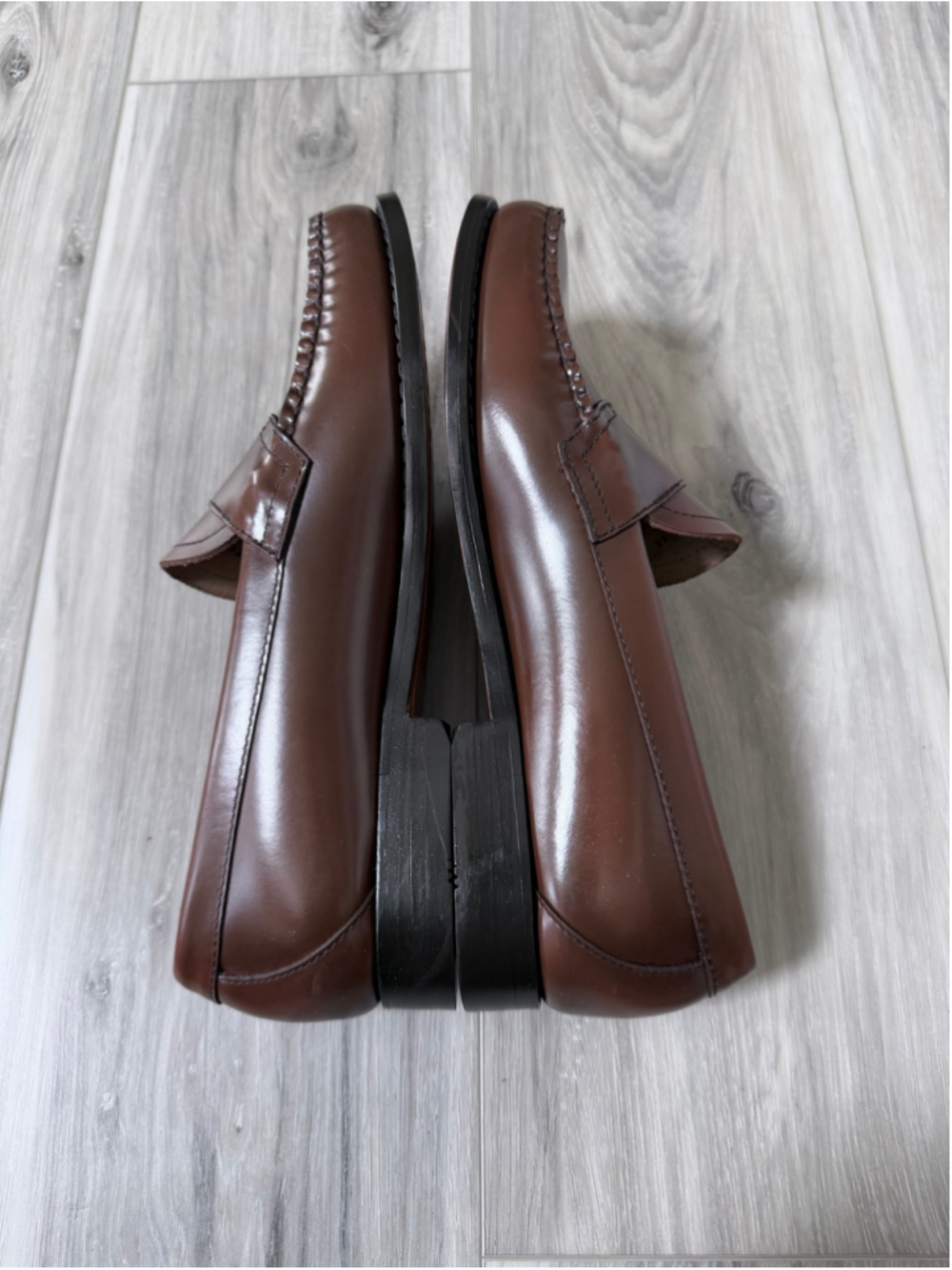 G.H. Bass Weejuns Logan Penny Loafers Men’s 8 EE Brown Leather Dress Shoes - Picture 9 of 12